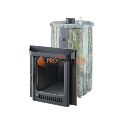 Дровяная печь для бани Ферингер Оптима До 28 м³ - Жадеит - наборные ламели