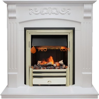 Каминокомплект Dimplex Sorrento угловой - Белый дуб с очагом Cavendish