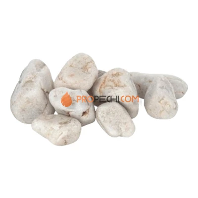 Камни для бани Жаркий лед 10 шлифованный