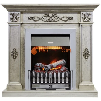 Каминокомплект Dimplex Derby - Old silver с очагом Danville Chrome FB2