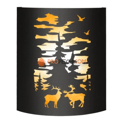 Абажур Везувий BLACK (AISI 430) тип 3 Лес