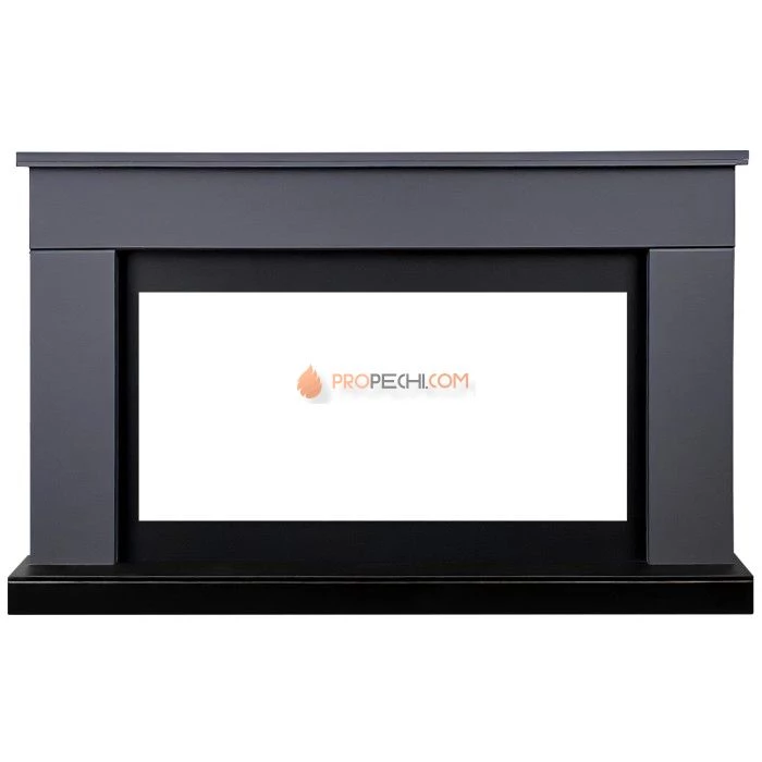 Каминокомплект Royal Flame Bergen (Разборный) - Серый графит (Ширина 1370 мм) с очагом Vision 42 LOG LED