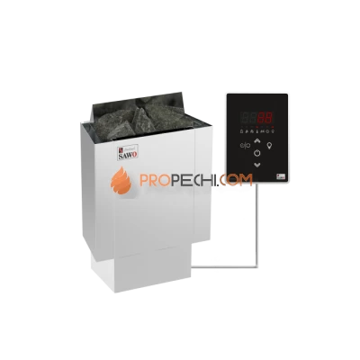 Электрическая печь SAWO NORDEX MINI NRMN-30Ni2-Z 3 кВт (встроенный блок мощности, пульт покупается отдельно)