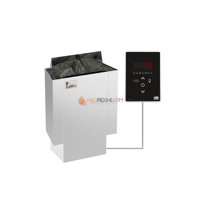 Электрическая печь SAWO NORDEX MINI NRMN-30Ni2-Z 3 кВт (встроенный блок мощности, пульт покупается отдельно)