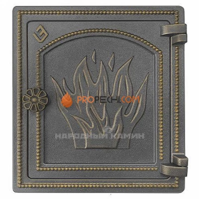 Везувий Дверка печная ДТ-4 (бронза)