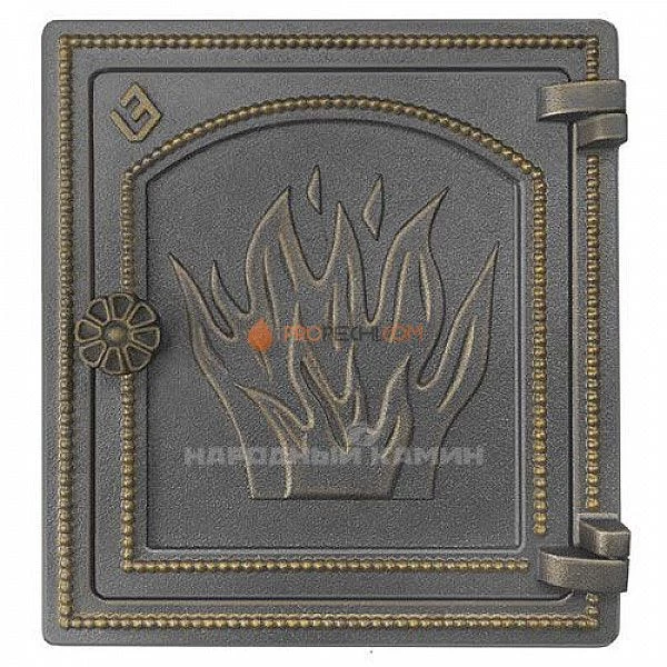 Везувий Дверка печная ДТ-4 (бронза)