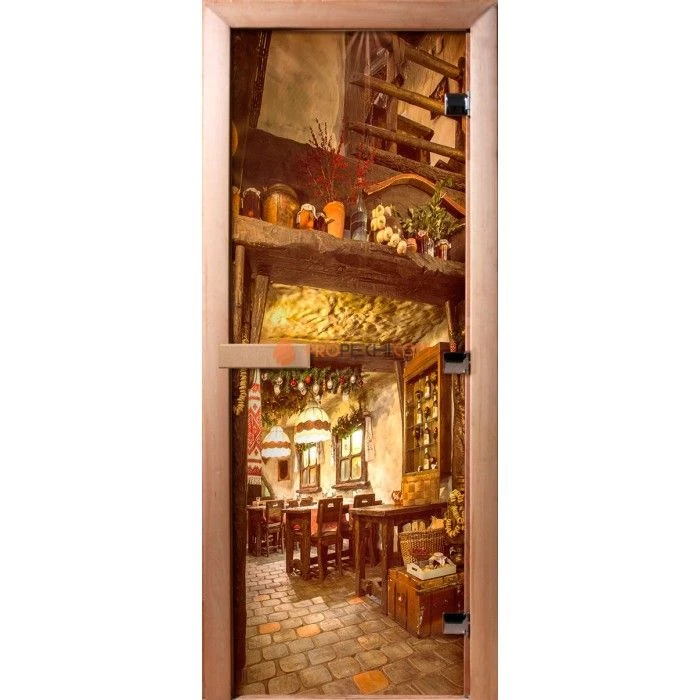 Дверь для бани DoorWood Фотопечать А035, 2000x700 мм