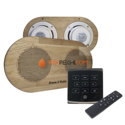 Комплект акустической системы SW 2 Black ECO Wood, двойной Овал (Встраиваемый)