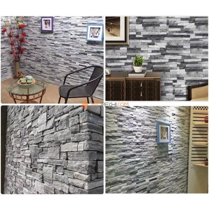 Панель Классик Кварцит Бело-серый (600х150мм) упак. (7шт/0,63м2)