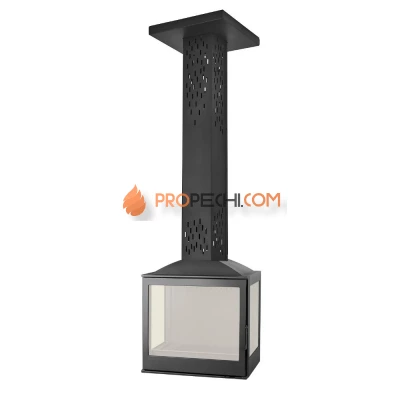 Печь-камин Liseo Castiron LCI 5 SKY GFLR, два боковых стекла (Liseo CastIron)