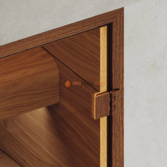 Дверь для хамама DoorWood АРТ Wood 6 Бронза, 1900x700 мм