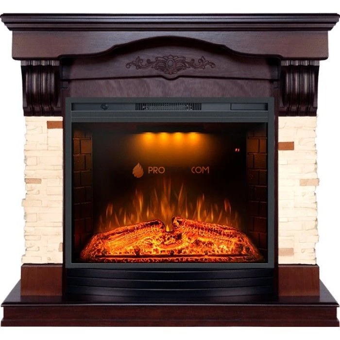 Каминокомплект Royal Flame Malta - Темный дуб с Электрическим очагом Royal Flame Emerald 28