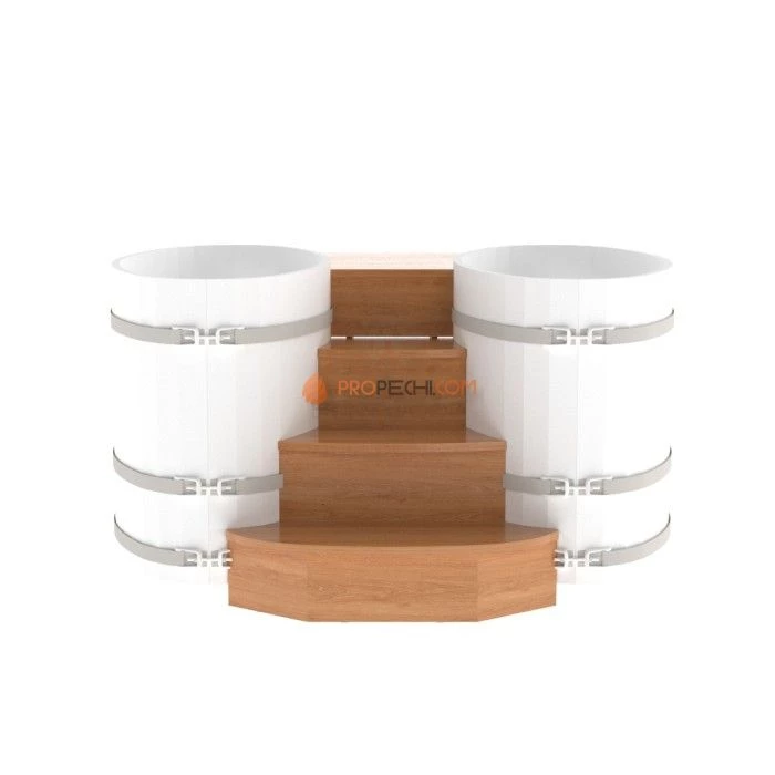 Подиум BentWood на 2 купели 0,69х1,31 из натурального дуба