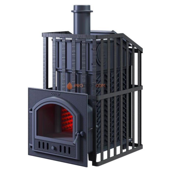 Чугунная печь для бани Гефест GFS ЗК 25П Ураган