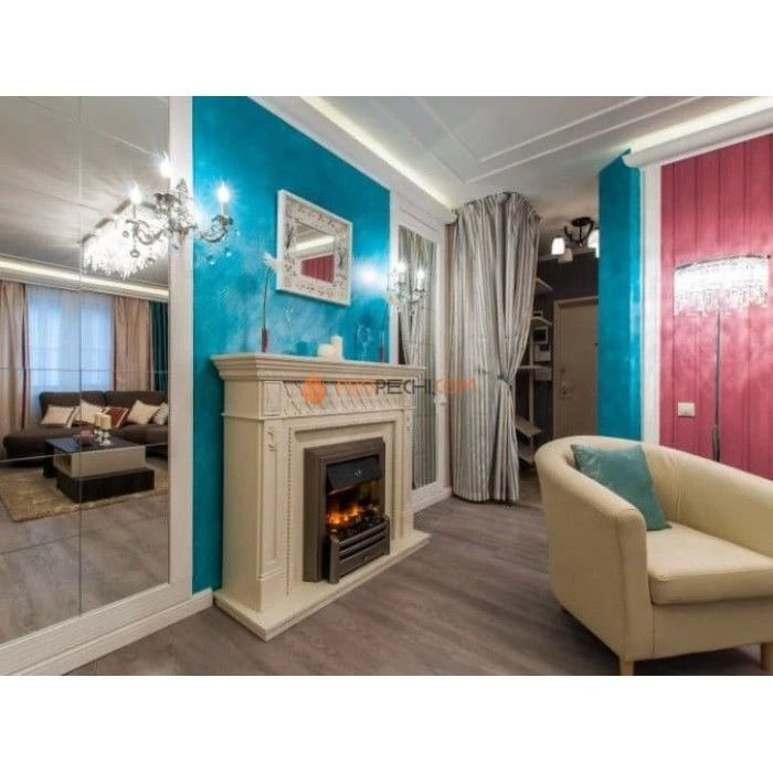 Электрокамин Dimplex Alexandria - Махагон коричневый антик с очагом Cavendish