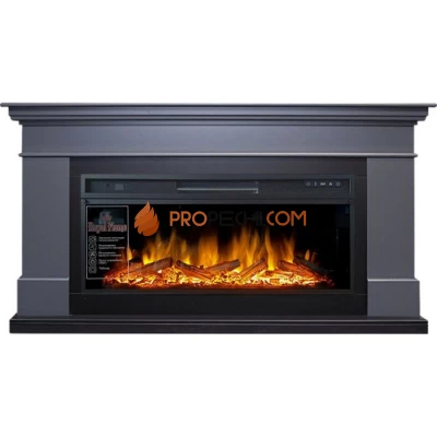 Каминокомплект Royal Flame California - Серый графит (Высота 850 мм) с очагом Vision 42 LOG LED