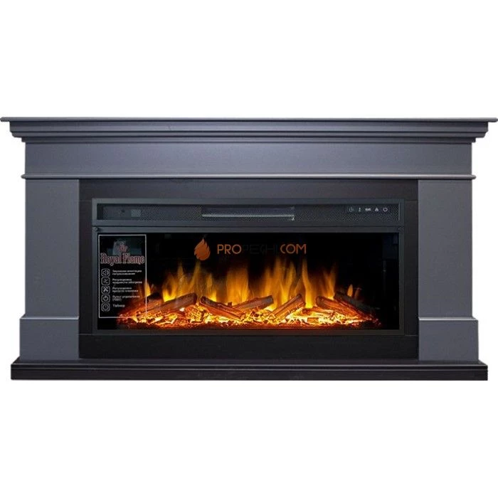 Каминокомплект Royal Flame California - Серый графит (Высота 850 мм) с очагом Vision 42 LOG LED