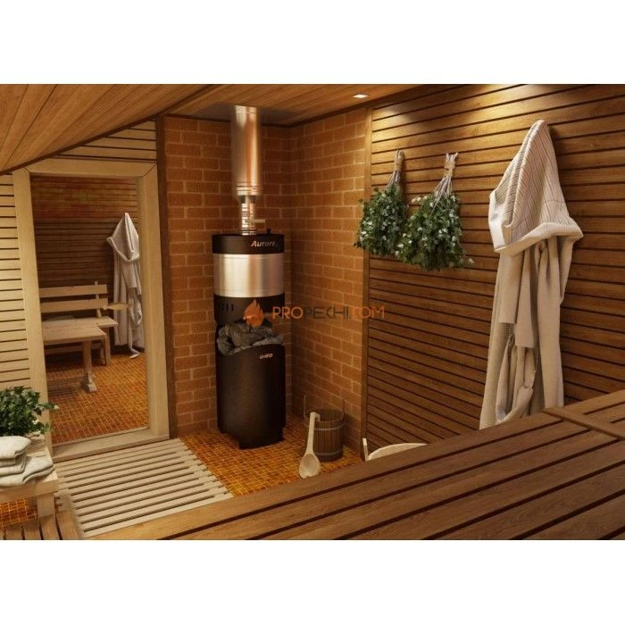 Дровяная печь для бани Grill’D Aurora 160А TRIO Long