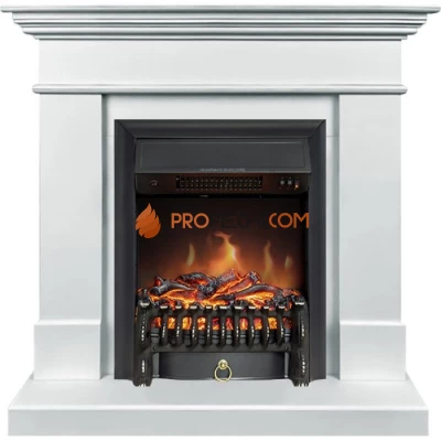 Каминокомплект Royal Flame California SFT - Белый с очагом Fobos FX Black
