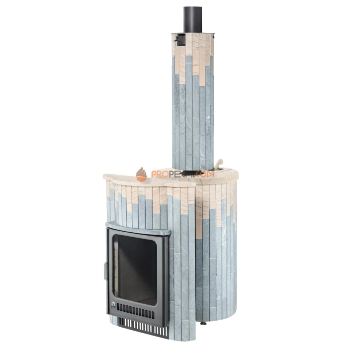 Дровяная печь для бани Ферингер Макси До 38 м³ - Талькохлорит + Окаменевшее дерево
