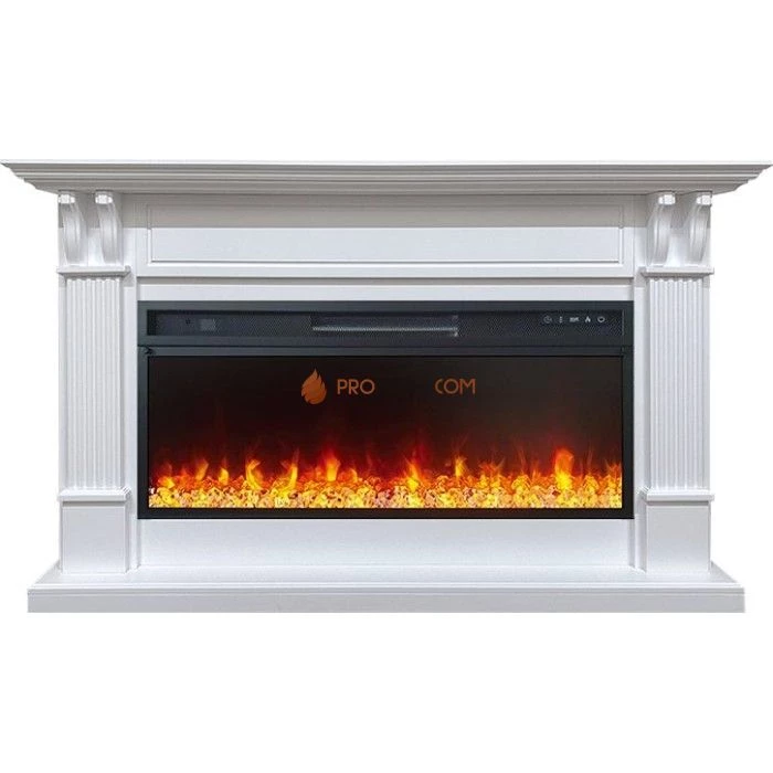 Каминокомплект Royal Flame Cardiff - Белый с очагом Vision 42 LED