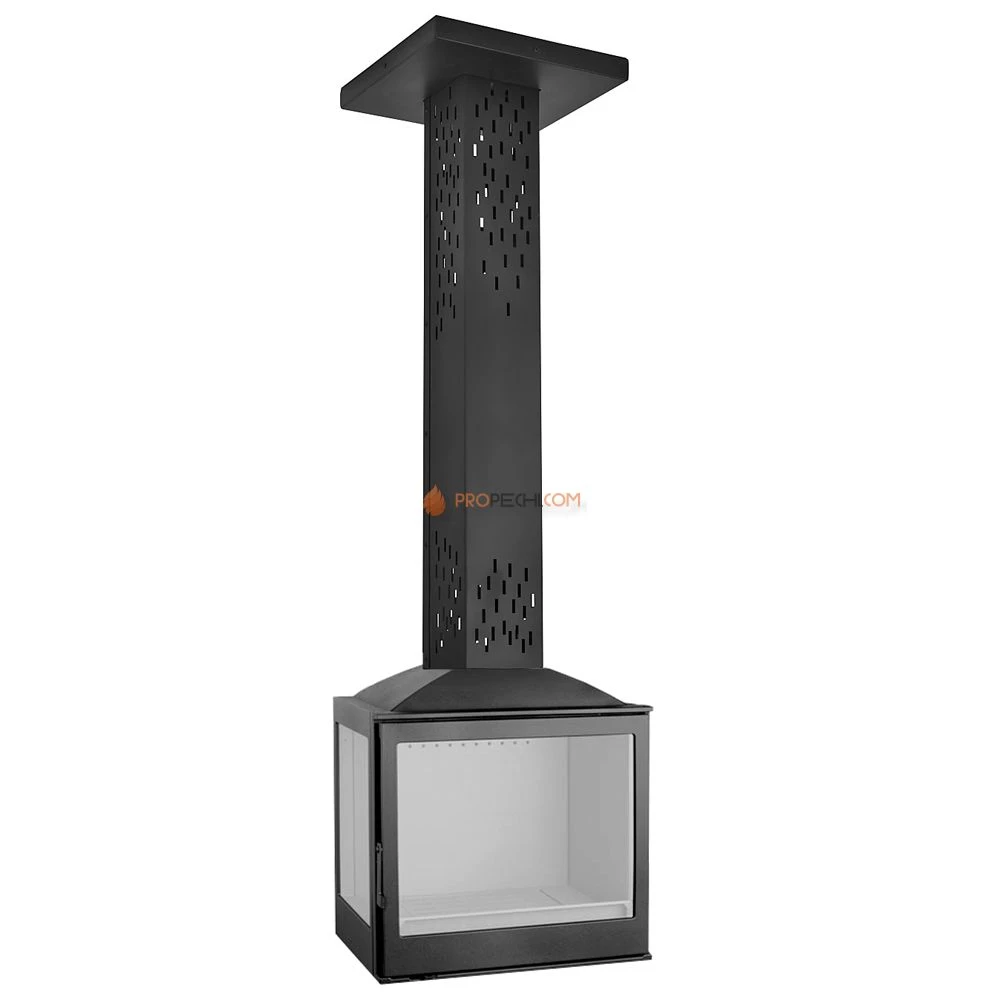 Печь-камин Liseo Castiron LCI 5 GFL Sky, стекло слева