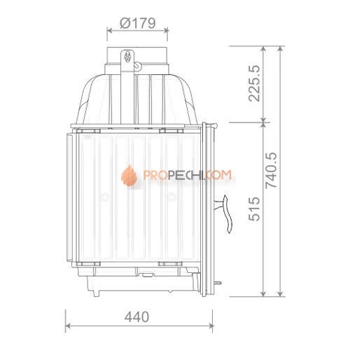 Каминная топка Nordflam La Braise 700