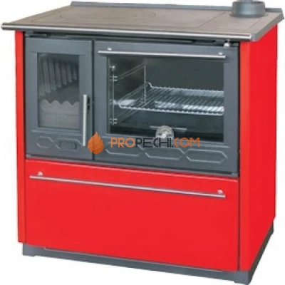 Плита Plamen 850 Glas красная, труба справа