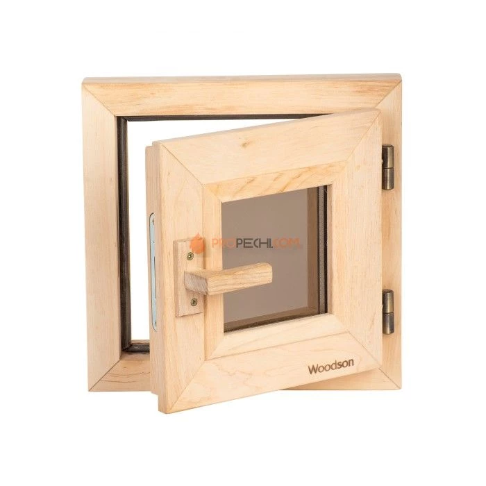 Окно Woodson 30x30, стекло бронза, ольха