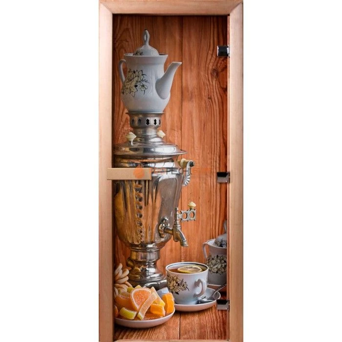 Дверь для бани DoorWood Фотопечать А074, 1800x600 мм