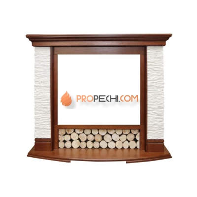 Портал Dimplex Country - Орех/Сланец белый