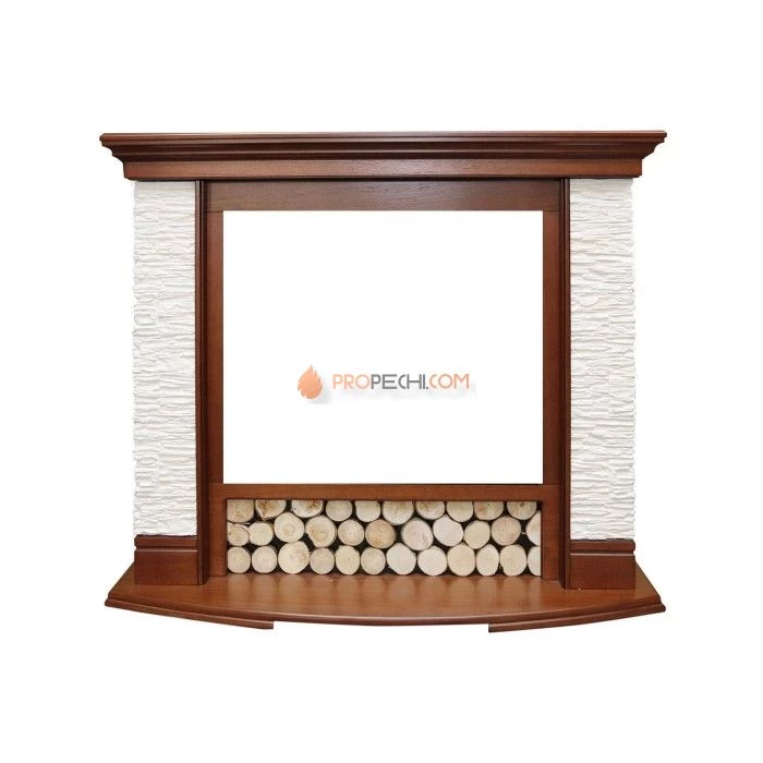 Портал Dimplex Country - Орех/Сланец белый