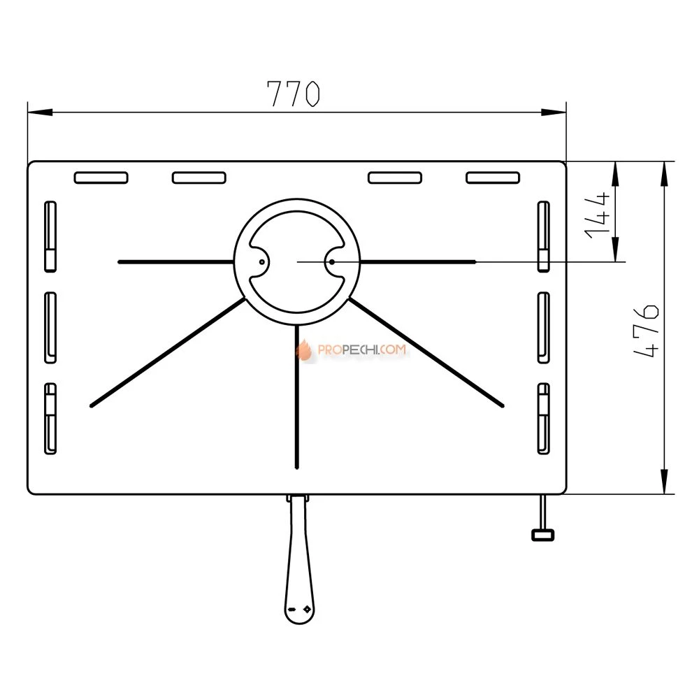 Печь-камин Thorma BILBAO UNI, черная