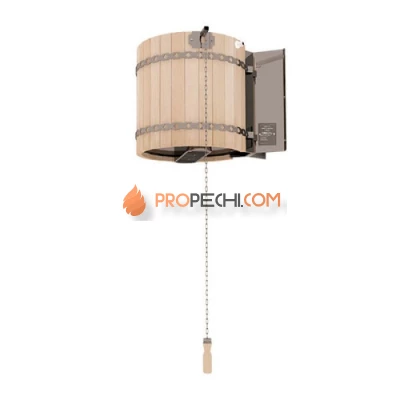 Обливное устройство Инжкомцентр ВВД Ливень МИНИ ПРО с деревянным обрамлением светлое дерево