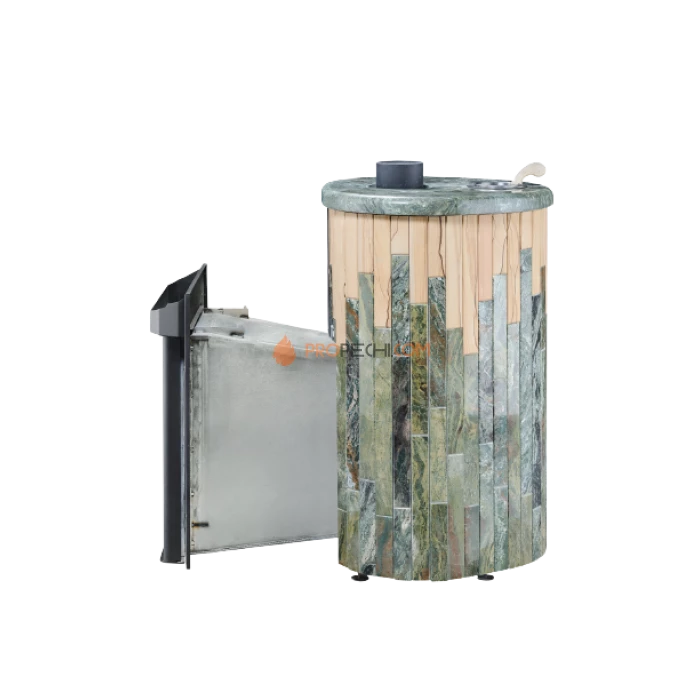 Дровяная печь для бани Ферингер Макси До 38 м³ - Жадеит + Окаменевшее дерево
