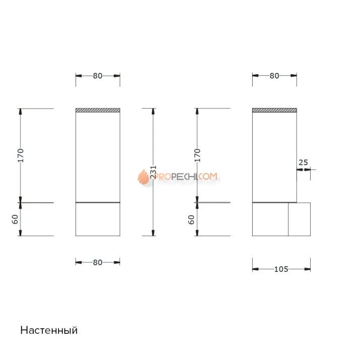 Светильник Licht-2000 Moccolo (RGB, установка в угол)