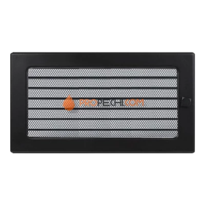 Вент.решетка 170х300 мм. черный  с жалюзи