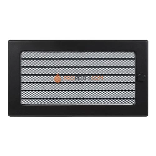 Вент.решетка 170х300 мм. черный  с жалюзи