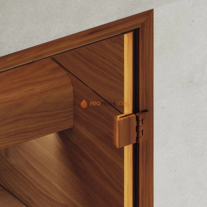 Дверь для хамама DoorWood АРТ Wood 26 Бронза матовая, 2000x600 мм