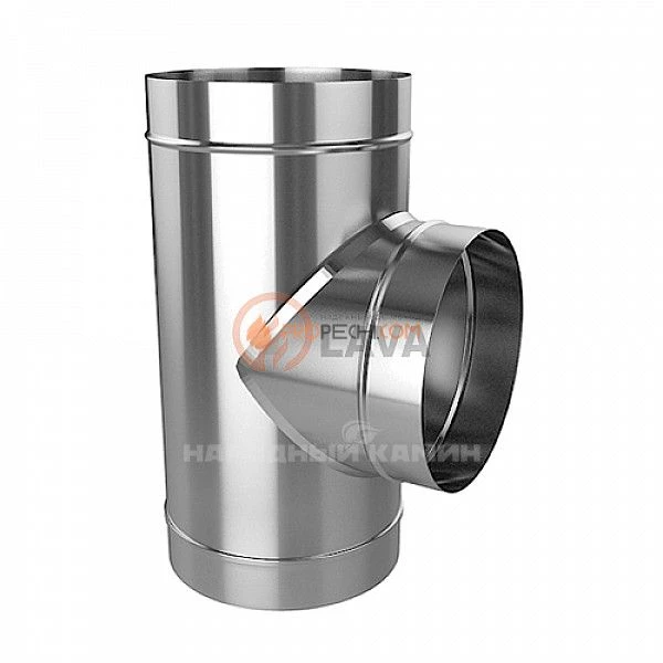 LAVA Тройник ЭЛИТ 115 мм. 304 нерж. (0,8 мм) без к/с