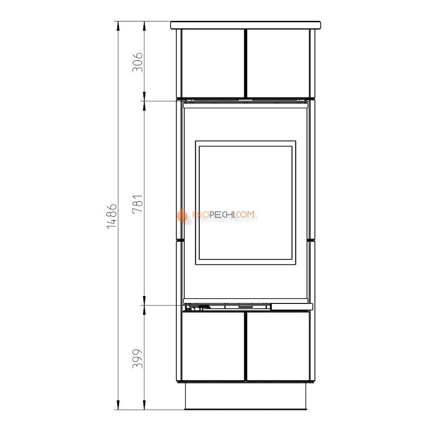 Печь-камин Thorma ATIKA Plus Serpentino