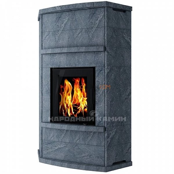 Теплонакопительная печь Каминити талькохлорит Васкела угловая
