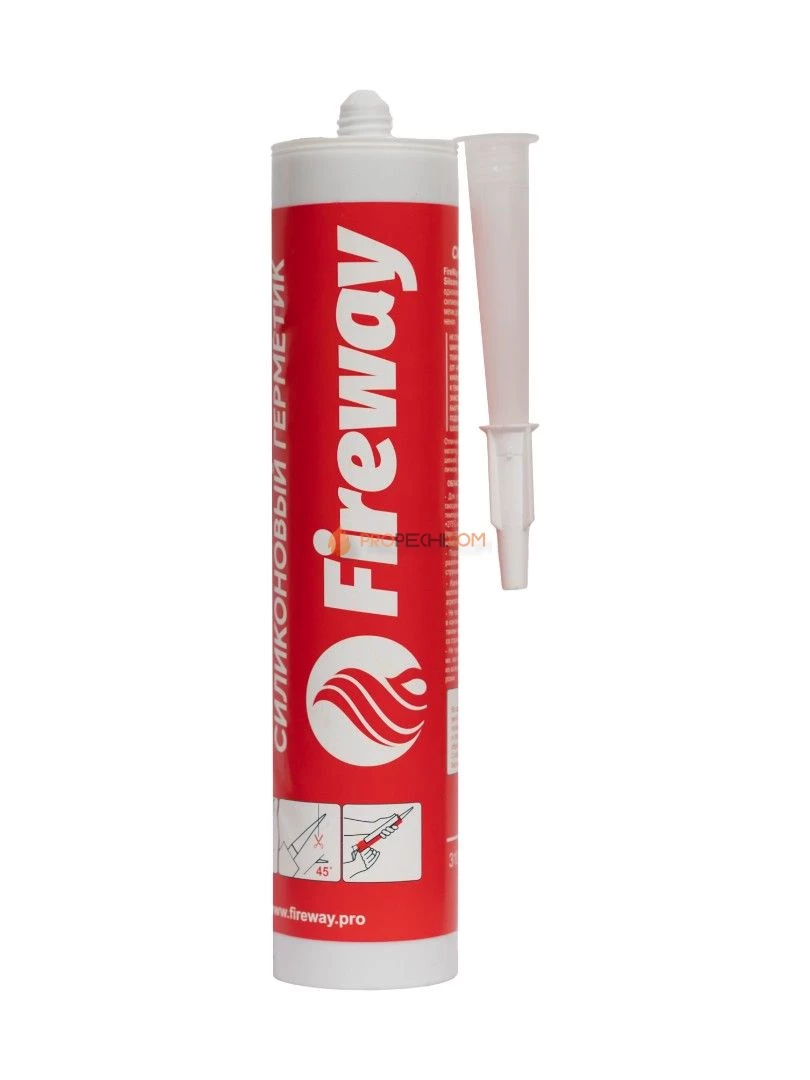 Герметик FW термостойкий 310 ml High Temp Silicone красный