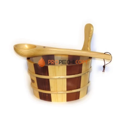 Набор для бани Канадский кедр/Cосна ушат 4л+ковш