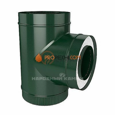 Сэндвич-тройник 180/250 мм. 90" зеленый (6005)