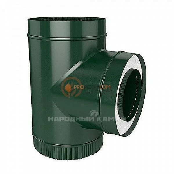 Сэндвич-тройник 180/250 мм. 90" зеленый (6005)