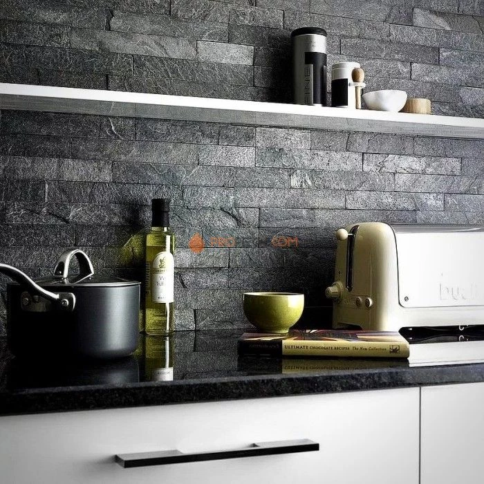 Панель Неоклассик кварцит черный (600х150мм) упак. (6шт/0,54м2)