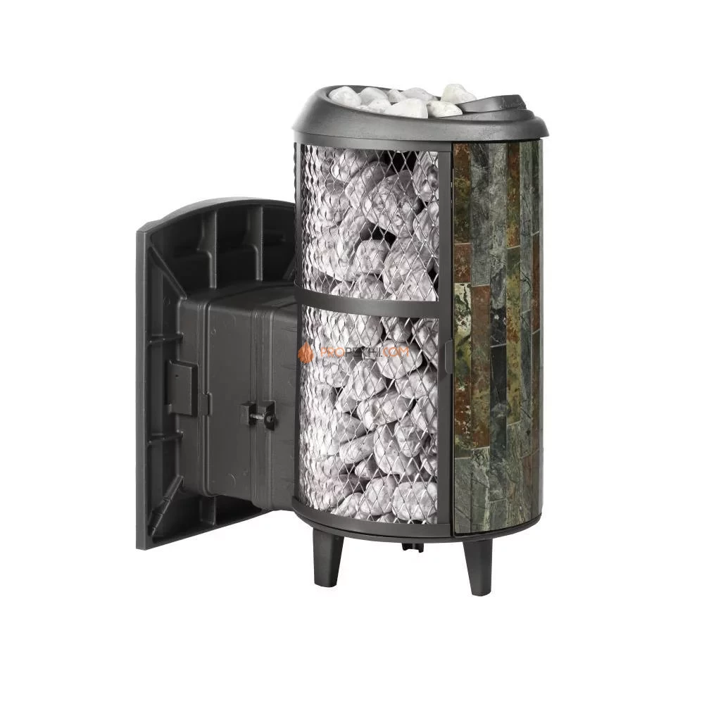 Печь банная «Атмосфера L» с комбинированная сетка-ламель «Жадеит»