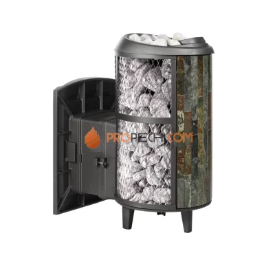 Печь банная «Атмосфера L» с комбинированная сетка-ламель «Жадеит»