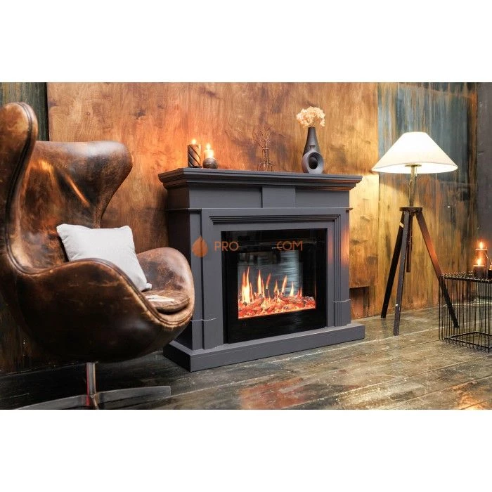 Каминокомплект Royal Flame Coventry Grey - Серый с Электрическим очагом Royal Flame Emerald 28